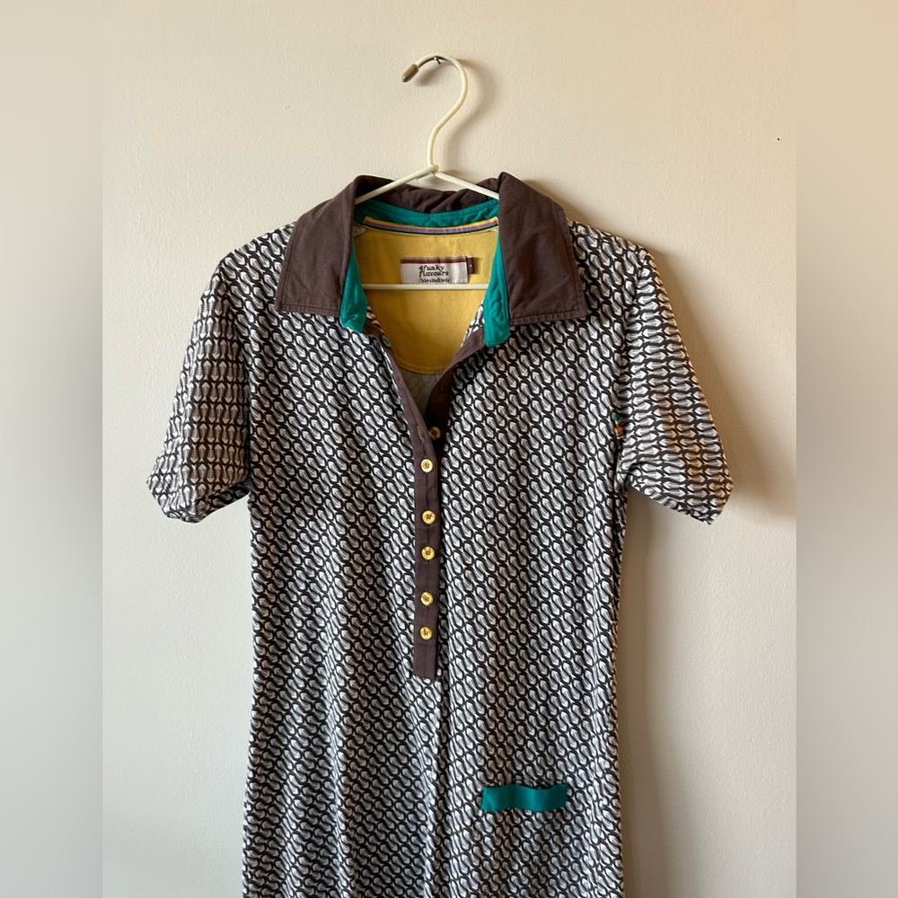 4 Funky Flavours fishbone polo dress